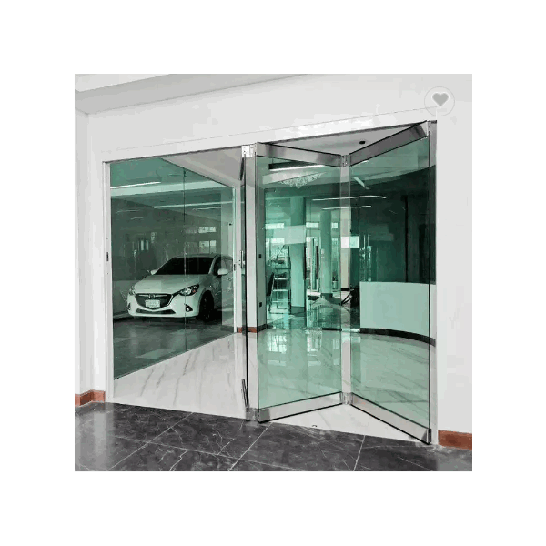 Residential Households Large Interior Bifold Door Frameless Glass Folding Door Design Sliding Glass  / 2