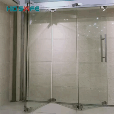 HDSAFE stainless steel hinge interior glass folding door partition stack balcony sunroom patio slidi