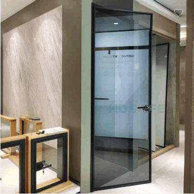 HDSAFE Easy Install Hotel Toilet Bathroom Glass Door Price Aluminum Security House Casement Glass Ki