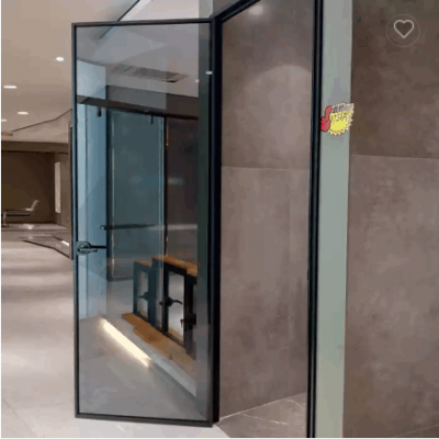 HDSAFE Easy Install Hotel Toilet Bathroom Glass Door Price Aluminum Security House Casement Glass Ki