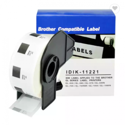 DK series paper rolls compatible for brother ribbon printer label roll cartridge paper dk11221