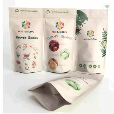Customized Stand Up Bag Zipper Coffee Pouch Powder Packaging Bags Recyclable Plastic Pouches