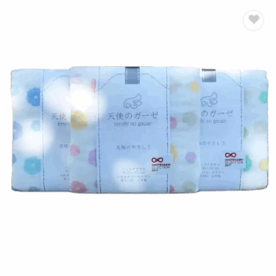 Japanese Tenshi no Gauze Flordot Bath Towel Face Towel Handkerchief