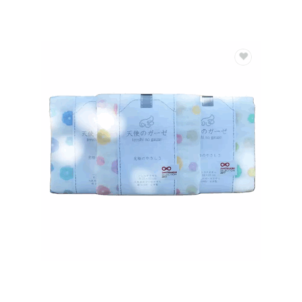 Japanese Tenshi no Gauze Flordot Bath Towel Face Towel Handkerchief / 1