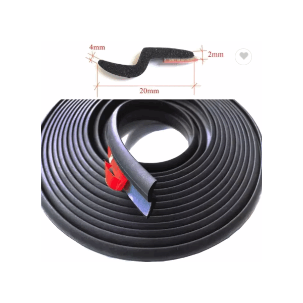 Car Styling B Z P D Type Rubber Seal Sound Insulation Weatherstrip Edge Trim Noise Insulation Door S / 6