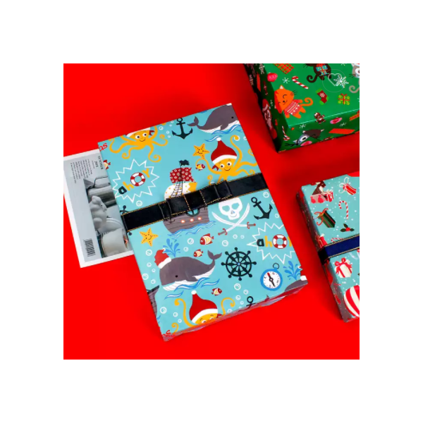 Supplier of Customized Gift Wrapping Paper Gift for Baby Shower Kids Christmas Gift Wrap / 3