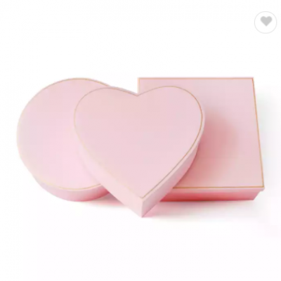 Wholesale Luxury Surface Silk Smooth Finished Flower Gift Paper Box Heart Round Square Shaped Cardbo