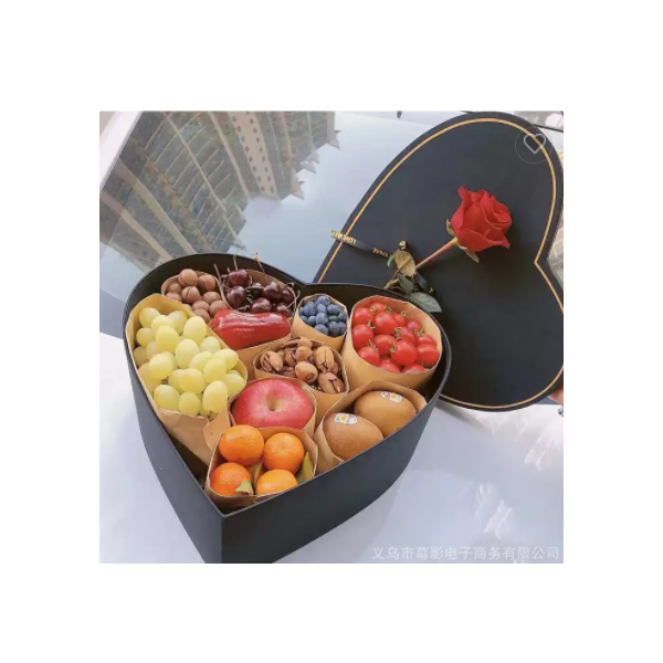 Wholesale Luxury Surface Silk Smooth Finished Flower Gift Paper Box Heart Round Square Shaped Cardbo / 2