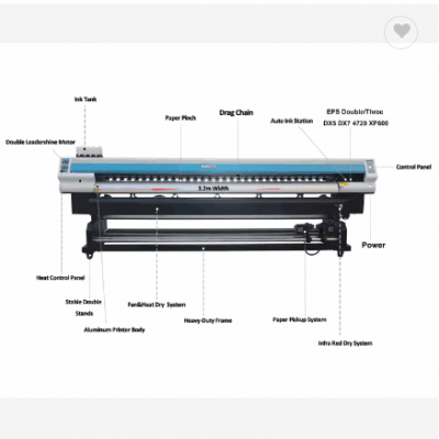 10feet digital flex banner printing machine good quality reasonable price eco solvent printer with X
