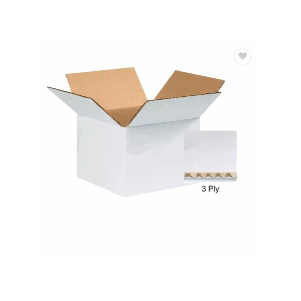 Customized White Corrugated Carton Box Packaging Cardboard Paper Box / 3