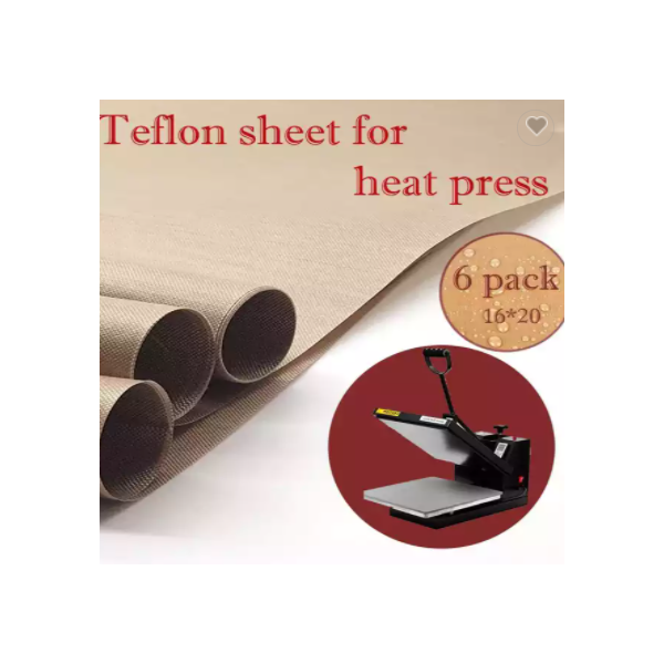 PTFE Sheet for Heat Press Transfer Sheet Non Stick Heat Transfer Paper Reusable Heat Resistant Craft / 1