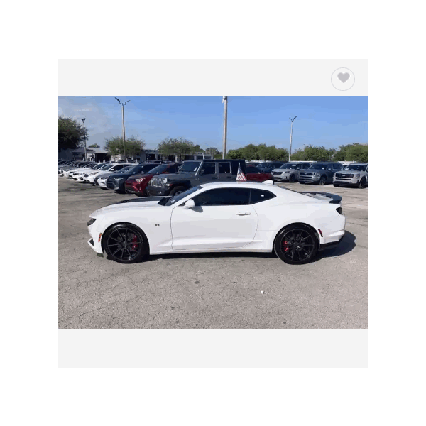 Used Car 2020 V8 Chevrolet Camaro SS White Color 10,399 miles Available for sale / 3