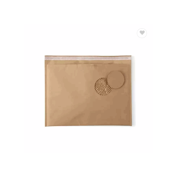 100% Recyclable Biodegradable Brown Expandable Mailer Paper Bag Honeycomb Express Bag Courier Mailin / 6