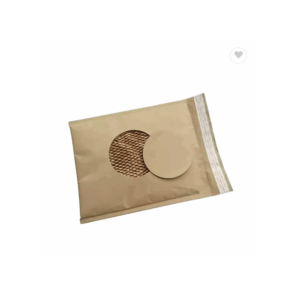 100% Recyclable Biodegradable Brown Expandable Mailer Paper Bag Honeycomb Express Bag Courier Mailin / 5