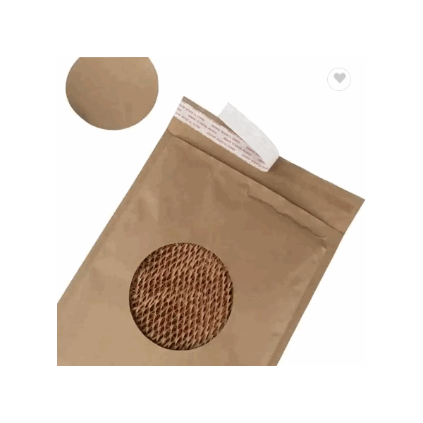 100% Recyclable Biodegradable Brown Expandable Mailer Paper Bag Honeycomb Express Bag Courier Mailin / 2