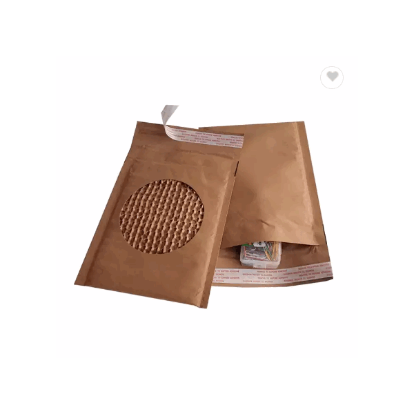 100% Recyclable Biodegradable Brown Expandable Mailer Paper Bag Honeycomb Express Bag Courier Mailin / 3