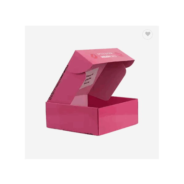 Pink Shipping Boxes E-commerce Eco Friendly Cosmetic Clothes Apparel Shipment E Flute Corrugated Mai / 2