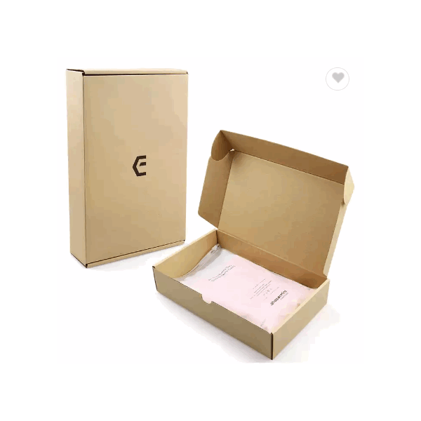 Custom printed shipping boxes pack underwear kraft corrugated board recycled materials low MOQ custo / 4