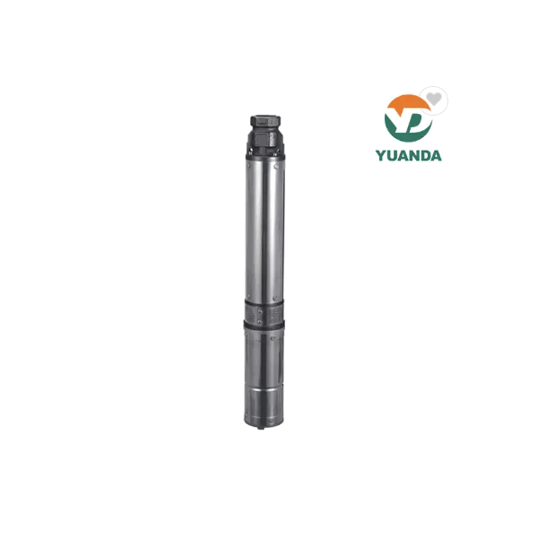 1 HP DC brushless Cast Iron permanent magnet submersible deep-well solar water pump (internal and ex / 2