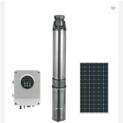 1 HP DC brushless Cast Iron permanent magnet submersible deep-well solar water pump (internal and ex