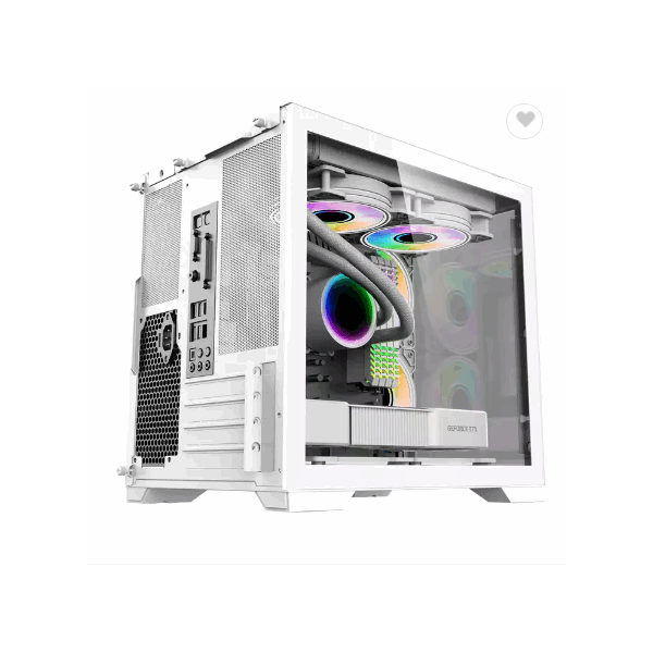 bulk carbon fiber front panel with power supply cooler deluxe RGB manufacturing white gaming case fo / 2