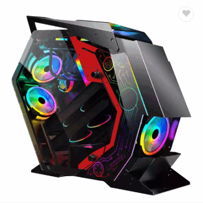 anime custom diy acrylic panel with lcd fan display dustproof case for pc RGB gaming computer Case
