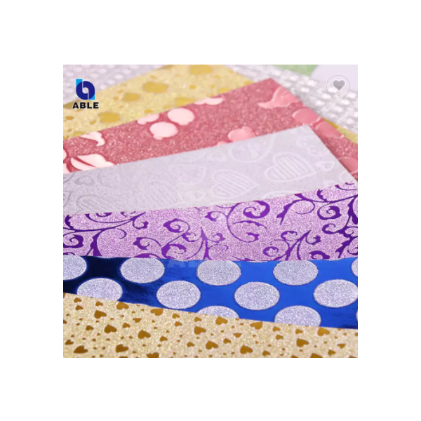 Colorful Multiple Pattern A4 Glitter Cardstock Paper for DIY Handcraft / 3