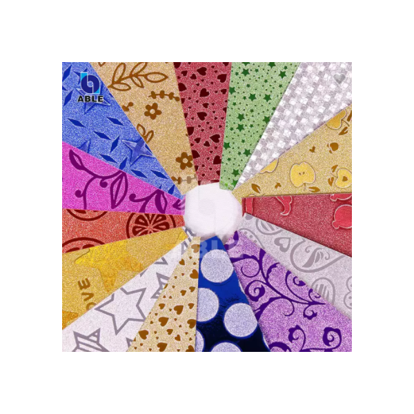 Factory Quality 250GSM Glitter Patterned Paper Cardstock from China / 2