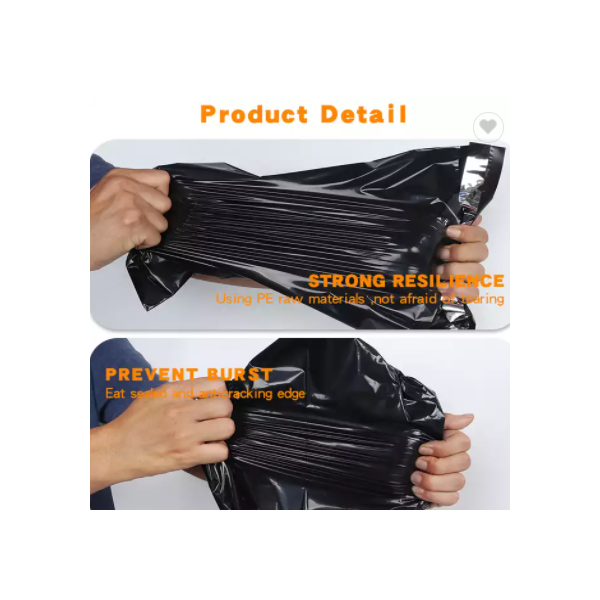 in stock black poli mail envelope packaging shipping courier bags Christmas plastic send poly mailer / 3