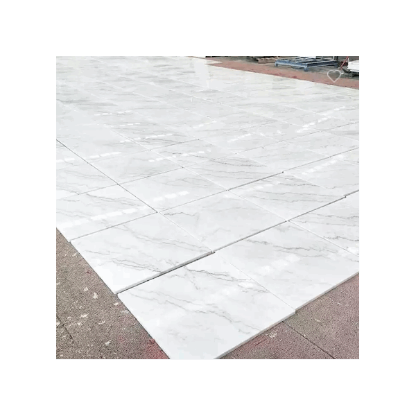 Hot Selling 600x600 Marble Sheet White Floor Tile Marble Wall Panel for Bathroom Decorative / 3