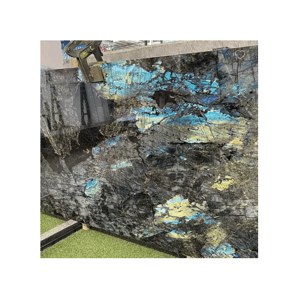 Luxury Natural Labradorite Blue Granite Slabs For Kitchen Countertops / 6