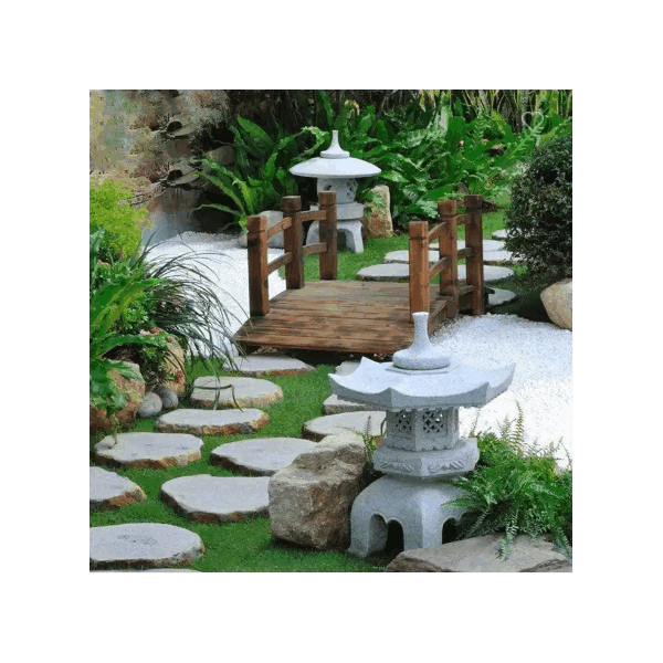 Outdoor Garden Natural Granite Lantern Decoration Granite Stone Lanterns / 2