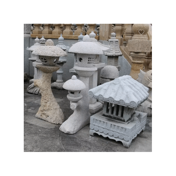 Outdoor Garden Natural Granite Lantern Decoration Granite Stone Lanterns / 5