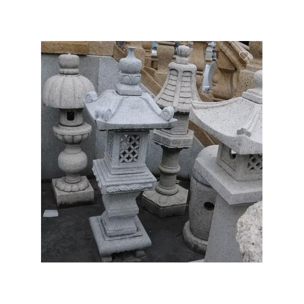 Outdoor Garden Natural Granite Lantern Decoration Granite Stone Lanterns / 6