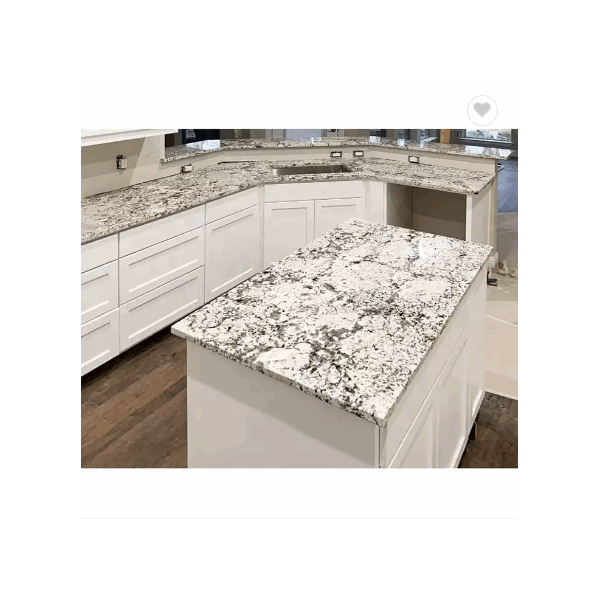 Pre cut sizes cabinet prefab customized stone white kitchen granite countertop / 1