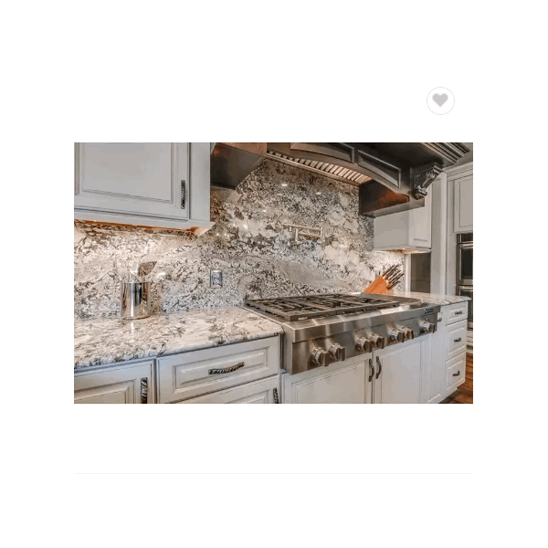 Pre cut sizes cabinet prefab customized stone white kitchen granite countertop / 4