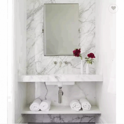 30 Inch Floating Bathroom Vanity With Single Sink Natural Marble Bathroom Floating Vanity