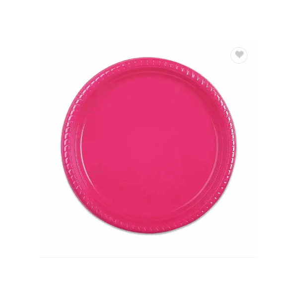 Al Bayader disposable Plastic colored plate / 6