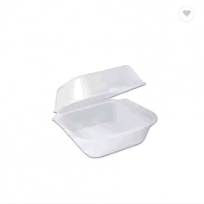 Al Bayader Foam Container With Hinged Lid, Carryout Food Disposable Snack Containers