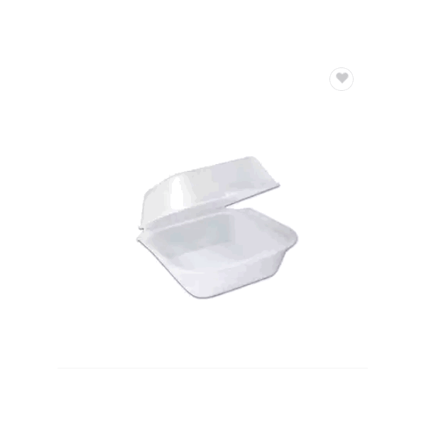 Al Bayader Foam Container With Hinged Lid, Carryout Food Disposable Snack Containers / 2