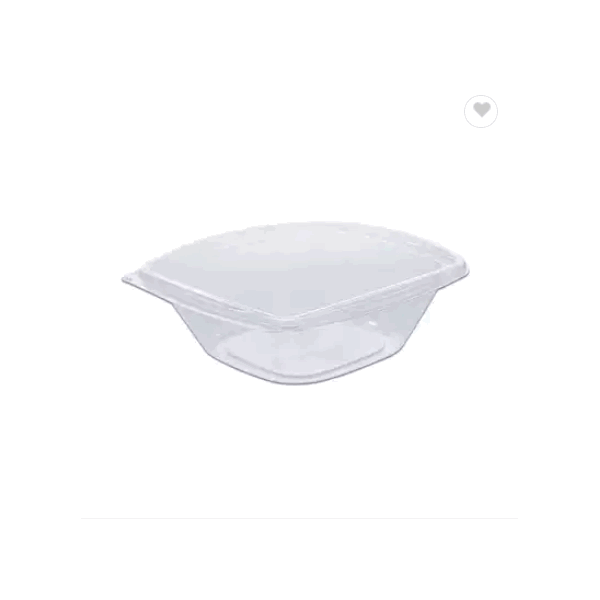 Disposable plastic salad bowl with lid / 5