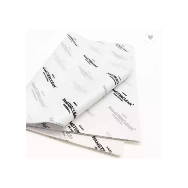 White Wax Paper Black Logo Printed for Shoes/Food Packaging / 3