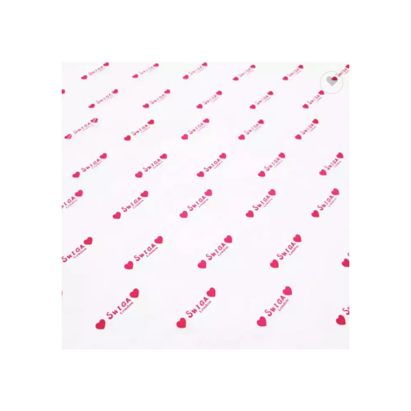 Custom Wax Paper Printed Pink Logo 22/23gsm Translucent Paper Packaging, Any Logo and Size / 3