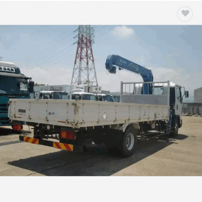 Cargo Camiones Camioneta Used Japan ISUZU Good Condition Crane Truck