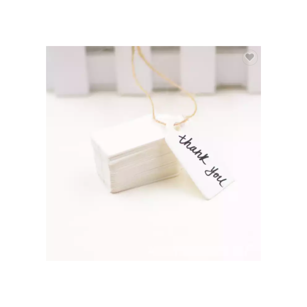 Custom Design Bliss Gift Kraft Paper Tags for DIY Wedding Party Clothing Thank You Swing Hang Paper  / 2