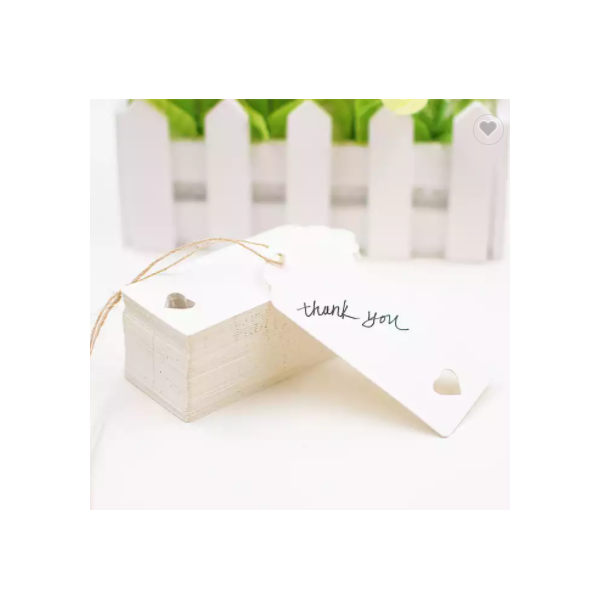 Custom Design Bliss Gift Kraft Paper Tags for DIY Wedding Party Clothing Thank You Swing Hang Paper  / 3