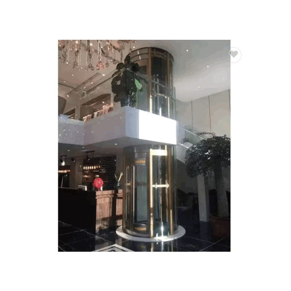 Delicate Villa Used Panoramic Glass Home Elevator, Villa Glass Home Round Elevator / 4