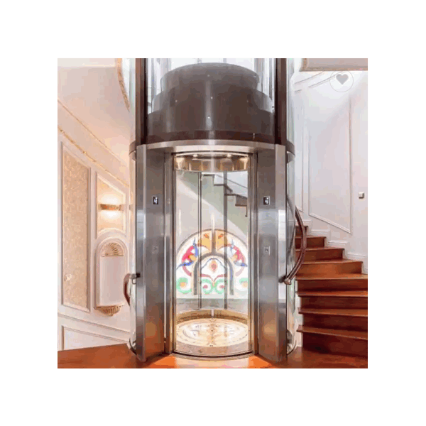 Delicate Villa Used Panoramic Glass Home Elevator, Villa Glass Home Round Elevator / 6