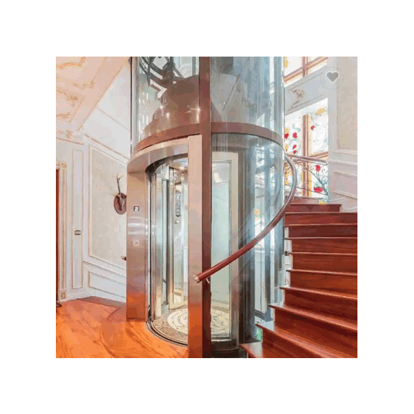 Villa Used Panoramic Glass Elevator, Hot Sale Villa Used Round Glass Home Elevator / 6