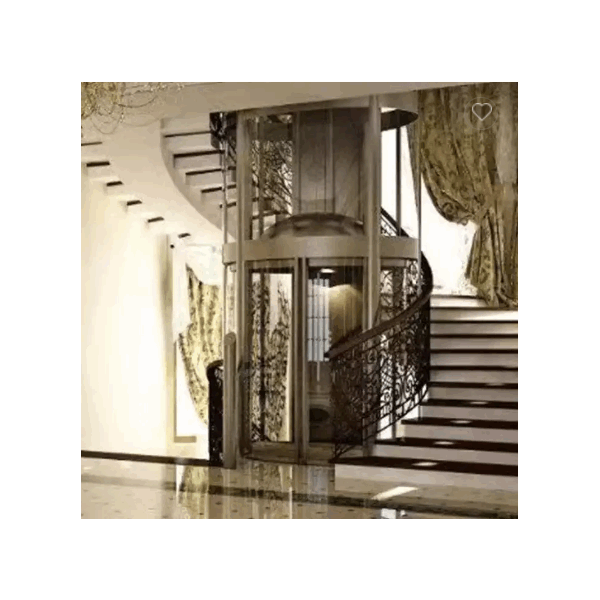 Villa Used Panoramic Glass Elevator, Hot Sale Villa Used Round Glass Home Elevator / 2